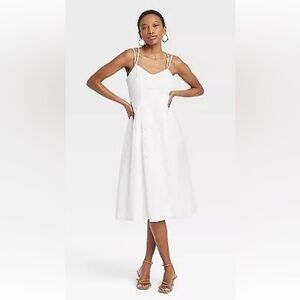 New  white eyelet dress xs Target